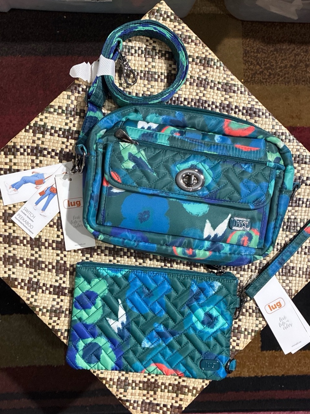 Lug Teagan Quilted Crossbody Switch Set